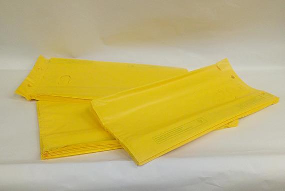 Sacchetti in plastica colorata Giallo