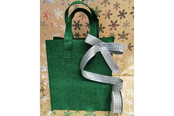 Borsa Felt Bag Colore Verde Scuro